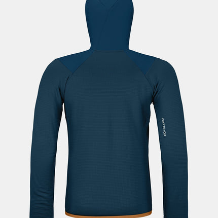 Maglia Fleece Grid Hoody Uomo Deep Ocean