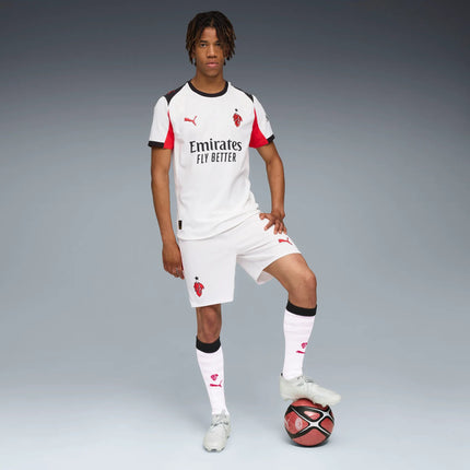 Maglia Gara Calcio Puma AC Milan Away AUTHENTIC ULTRAWEAVE Bianca 2025/2026