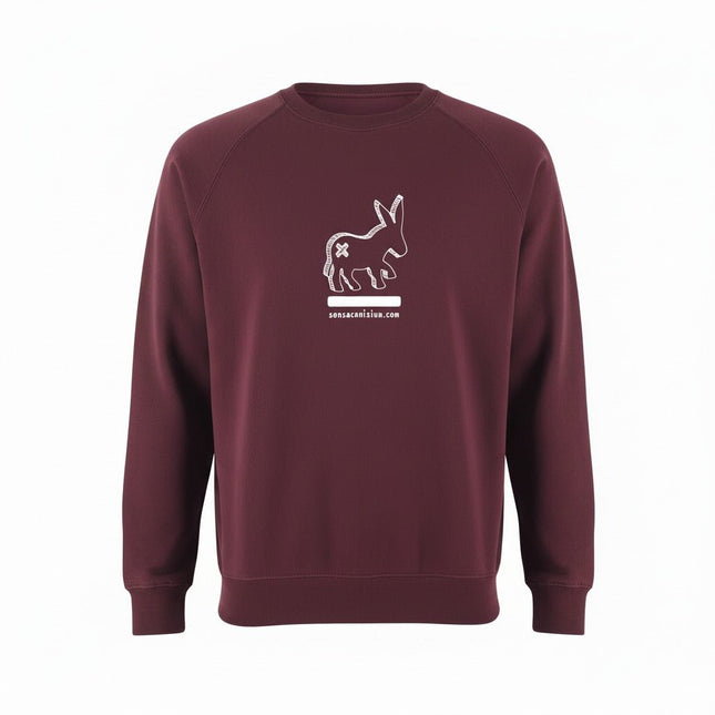 Maglia Girocollo Logo Uomo Bordeaux