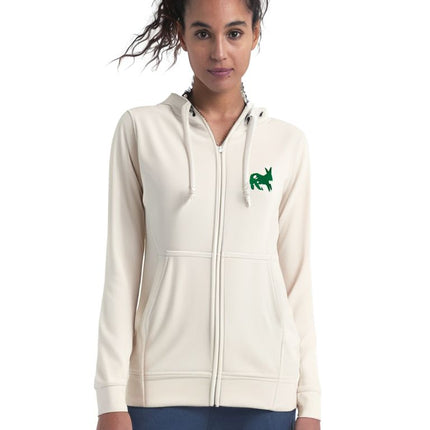 Maglia Hoodie Full - Zip Donna Optic White