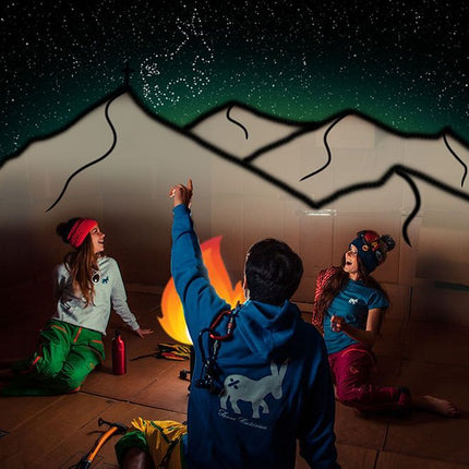 Maglia Hoodie Full - Zip Uomo White/Blue