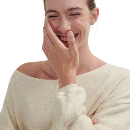 Maglia Itonay Donna Ecru Melange