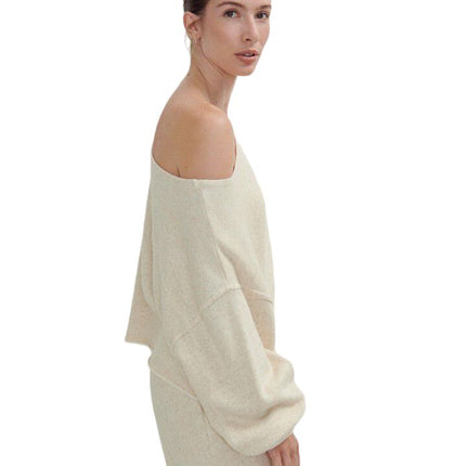 Maglia Itonay Donna Ecru Melange