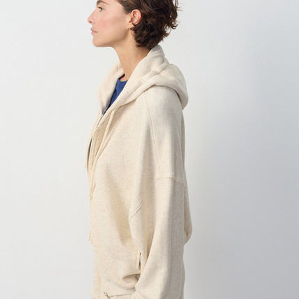 Maglia Itonay Full Zip Donna Ecru