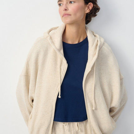 Maglia Itonay Full Zip Donna Ecru