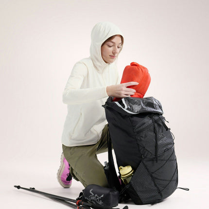 Maglia Kyanite Lightweight Hoody Donna Arctic Silk