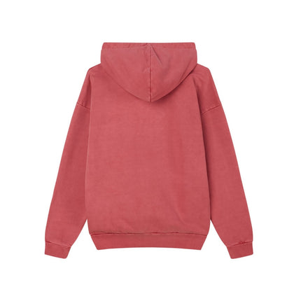 Maglia Lowercase Zip Hoody Pigment mineral Red