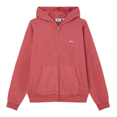 Maglia Lowercase Zip Hoody Pigment mineral Red