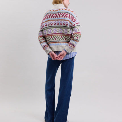 Maglia Mayalen Donna Multicolor Jacquard