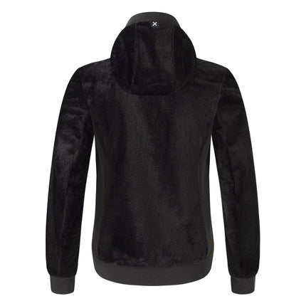 Maglia Polar Stretch Hoody Bambino Nero/Celeste