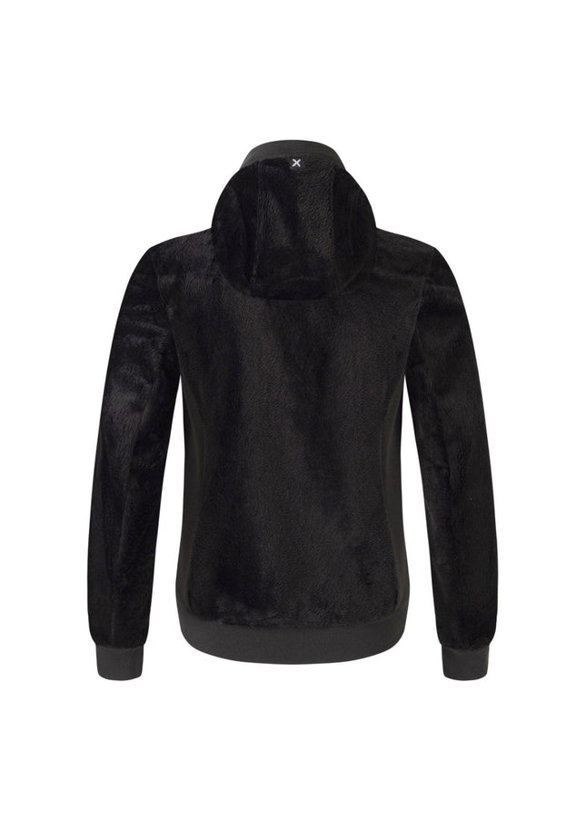 Maglia Polar Stretch Hoody Bambino Nero/Celeste