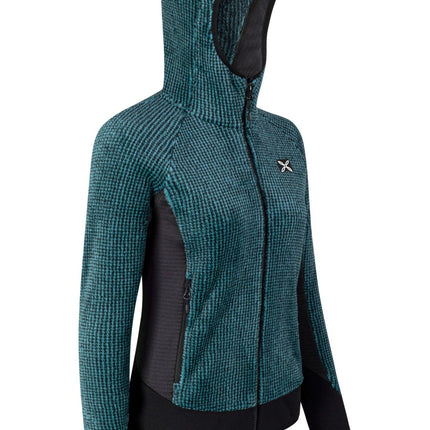 Maglia Remix Fleece Donna Care Blue