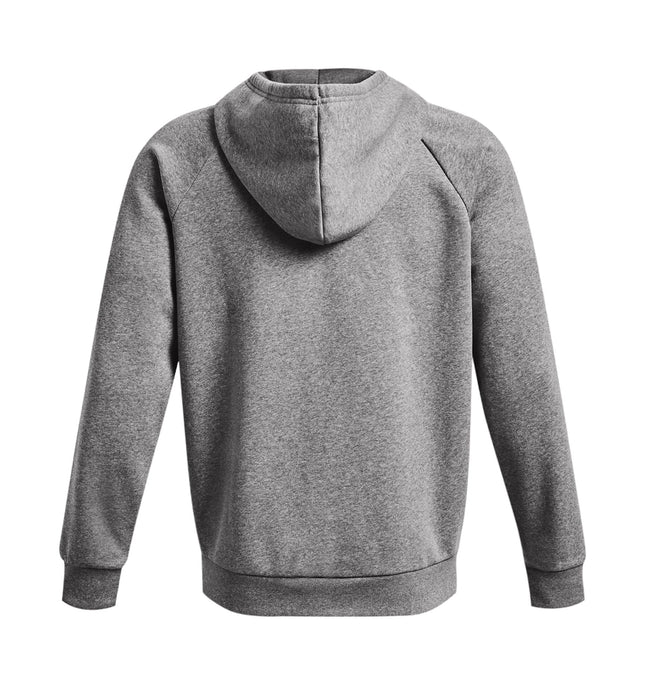 Maglia Rival Fleece Full - Zip Uomo Castlerock Light Heather/White