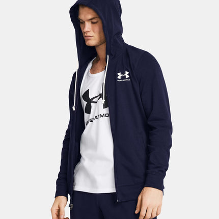 Maglia Rival Terry Full Zip Uomo Midnight Navy/Onyx White