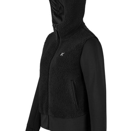 Maglia Sherpa Mix Donna Black