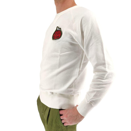 Maglia Snoopy Love Patch Uomo Panna