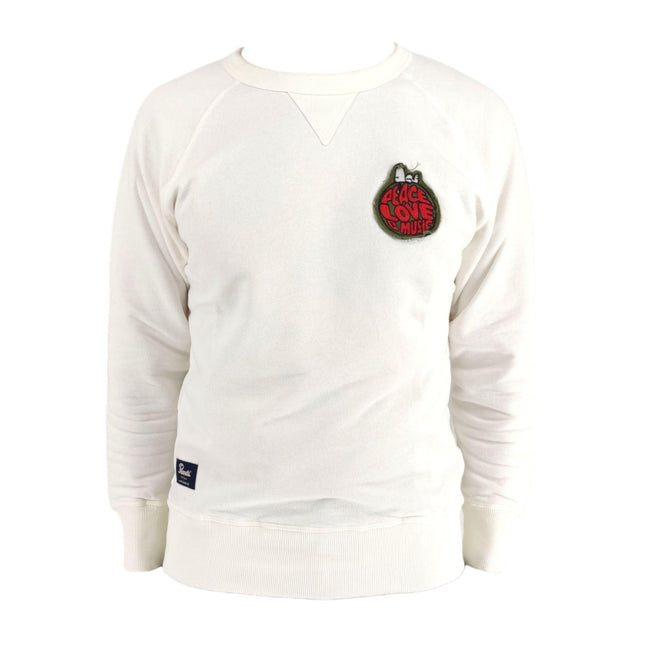 Maglia Snoopy Love Patch Uomo Panna