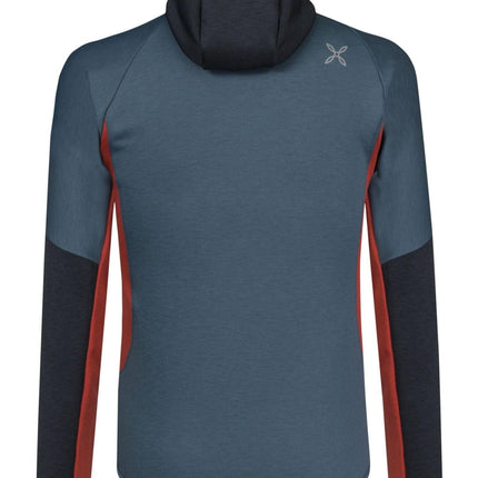 Maglia Techno Hoody Uomo Ardesia/Aragosta