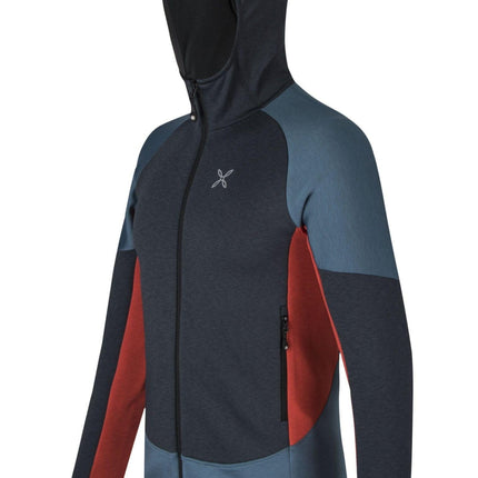 Maglia Techno Hoody Uomo Ardesia/Aragosta