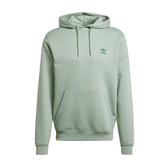 Maglia Trefoil Essential Hoodie Uomo Silver Green