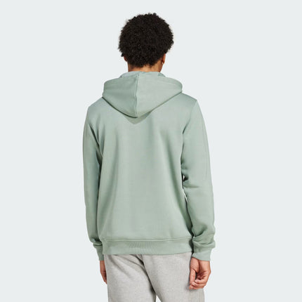 Maglia Trefoil Essential Hoodie Uomo Silver Green