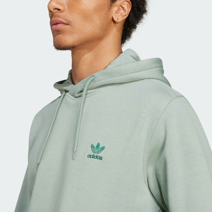 Maglia Trefoil Essential Hoodie Uomo Silver Green