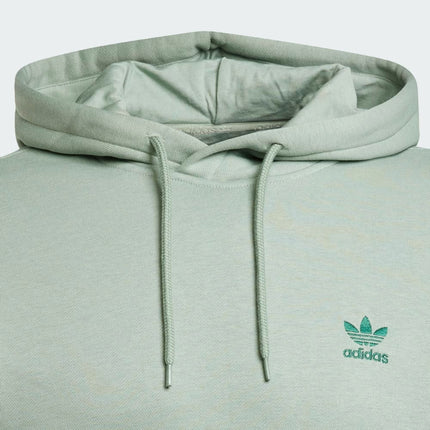 Maglia Trefoil Essential Hoodie Uomo Silver Green