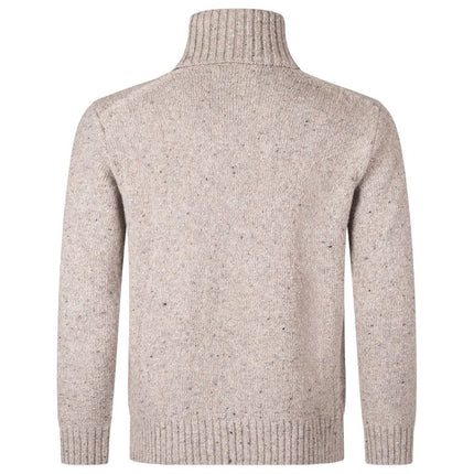 Maglia Tweed Knit Uomo Oatmeal
