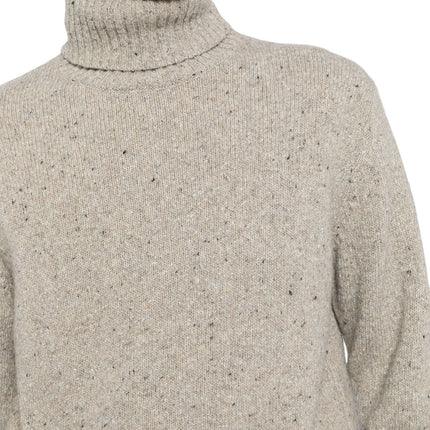 Maglia Tweed Knit Uomo Oatmeal