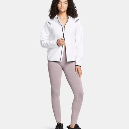 Maglia Unstoppable Fleece Full - Zip Donna White/Black