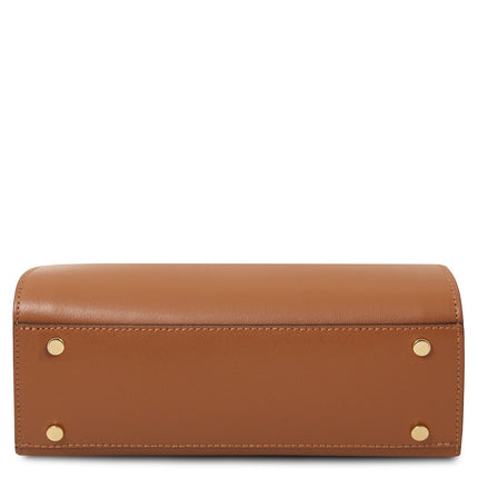 Maisy - Leather top handle bag in smooth leather | TL142459