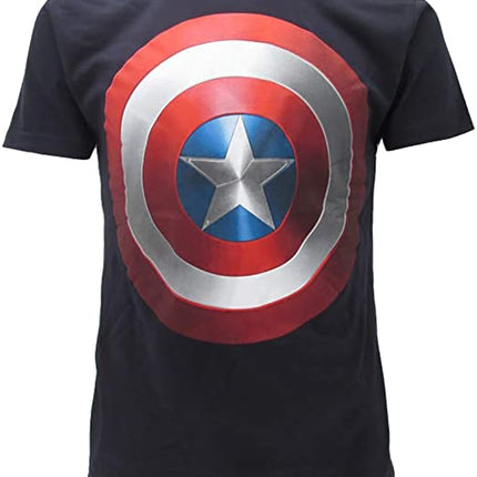 MARVEL AVENGERS CAPTAIN AMERICA SCUDO T-shirt L nera