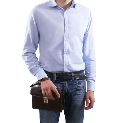 Max - Leather handy wrist bag for men | TL8075