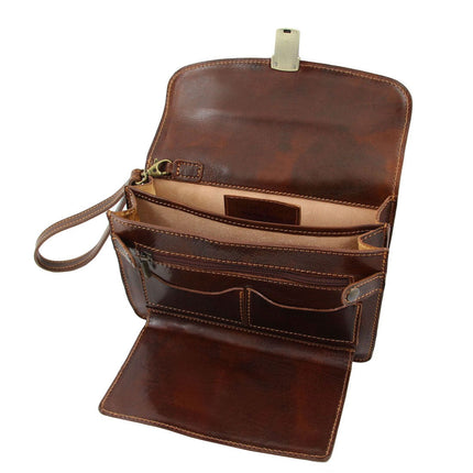 Max - Leather handy wrist bag for men | TL8075