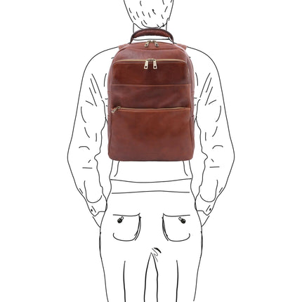 Melbourne - Italian leather laptop backpack | TL142205