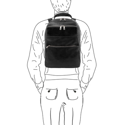 Melbourne - Italian leather laptop backpack | TL142205