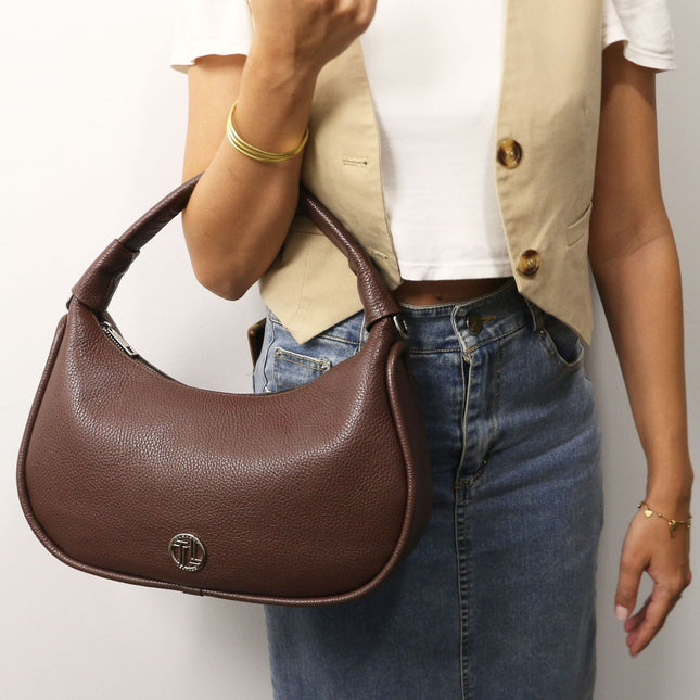 Michelle - Large - sized leather hobo bag | TL142477