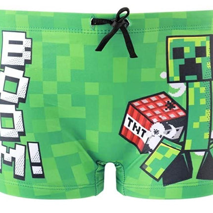 MINECRAFT: BOOM TNT - COSTUME DA BAGNO BOXER 10 ANNI (140cm)