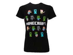 MINECRAFT PERSONAGGI T-shirt M nera