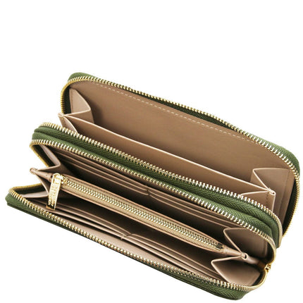 Mira - Double zip around leather wallet | TL142331