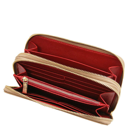 Mira - Double zip around leather wallet | TL142331