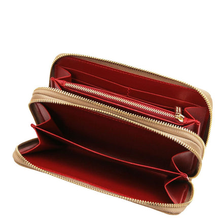 Mira - Double zip around leather wallet | TL142331