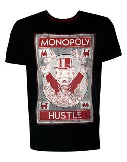 MONOPOLY HUSTLE T-shirt M NERA