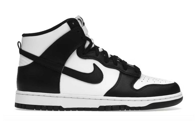 nike dunk high black white (2021)