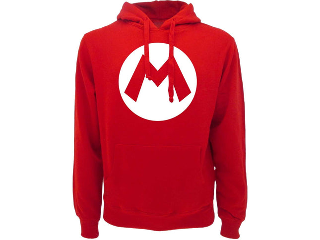 Nintendo Mario Logo Felpa L Rossa