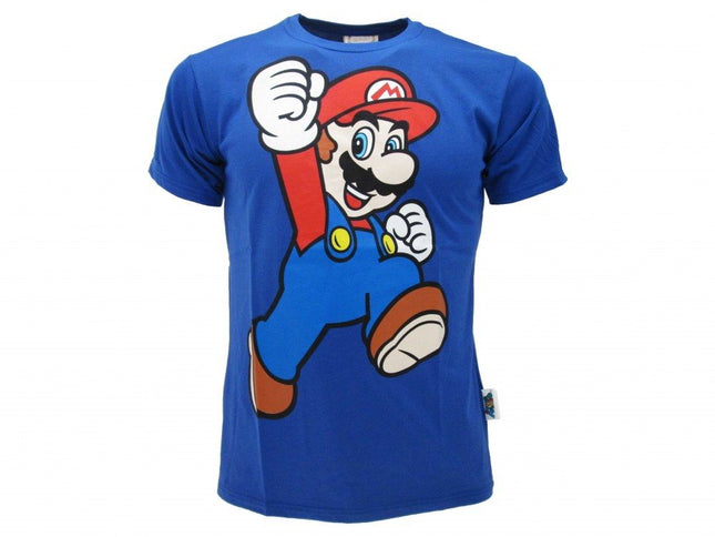 NINTENDO SUPER MARIO BROS JUMP T-shirt 12/13 Blu