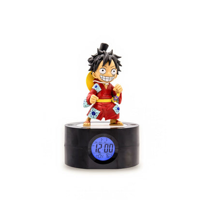 ONE PIECE OROLOGIO SVEGLIA DIGITALE CON LAMPADA RUFFY 18 CM
