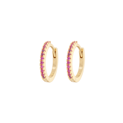 Orecchini Cerchi Medi Ciliegia