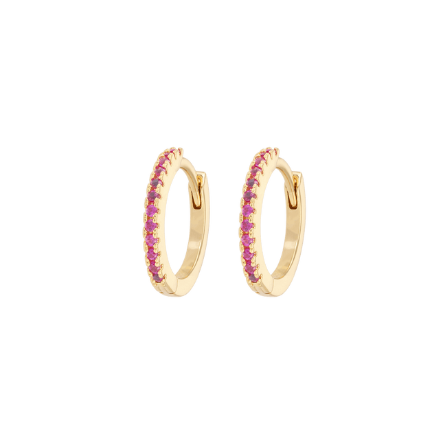 Orecchini Cerchi Medi Ciliegia