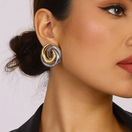 Orecchino Bicolor Spiral